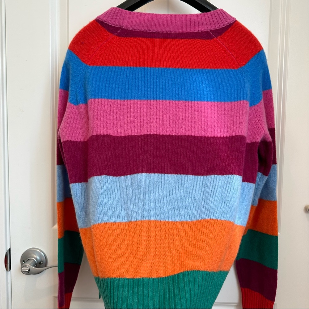 SOLD ! Retail$560 MaxMara Weekend Striped 100% Cashmere Knit Sweater Small NWT - Picture 11 of 16
